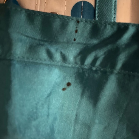 Corset Story | UNIQUE Steel-Boned Cyan Polkadot Halter Overbust Corset, US4, NWT - Picture 11 of 16